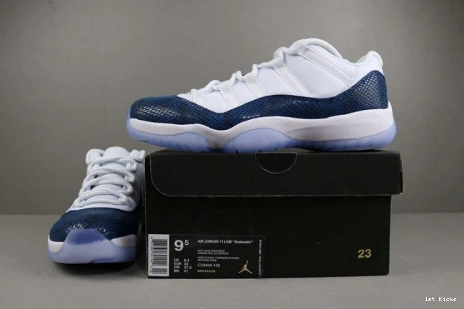 jordan ''blue cd6846- low 1766 WellDesigned 11 air snakeskin'' 1216